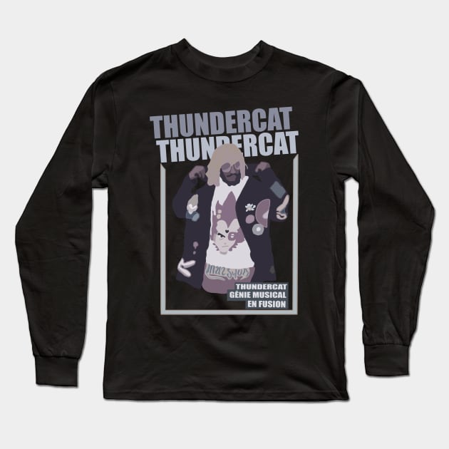 Thundercat Retro Monotone Design Long Sleeve T-Shirt by The Collection